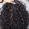 Glueless Curly Full Machine Made Scalp Top Wig With Bangs 180 Density Remy