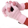 European And American Wool Knitted Turn-over Labeling Touch Screen Gloves