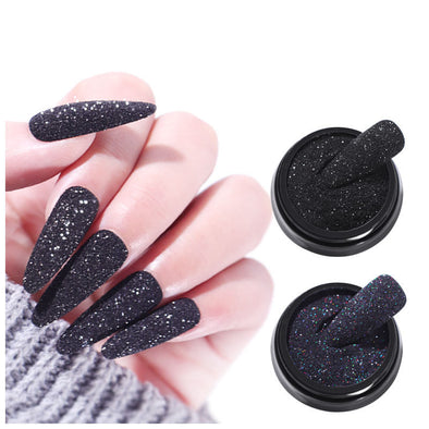 Nailart Wollpuder Starlight Black Gaze Zuckerpuder Nailart Zubehör