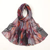 High-grade Watercolor Digital Printing Autumn And Summer Sun Protection Scarf Shawl