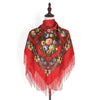 Ethnic Style Tassel Flowers Printed Scarf Embroidered Shawl