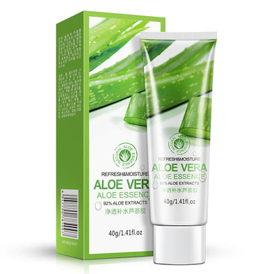 Feuchtigkeitsspendendes Aloe Vera-Gel, Ölkontrolle, feuchtigkeitsspendend, zur Verkleinerung der Poren bei Mitessern, beruhigende Hautpflege nach dem Sonnenbaden