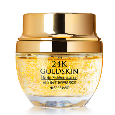 24K Gold Face Cream Dry Skin Care Whitening Snail Brightening