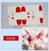 Full Nail Polish Film Net Red Stickers Christmas