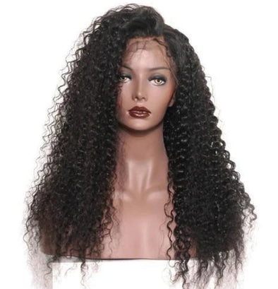 African explosive head black long curly hair chemical fiber high temperature silk wig cover