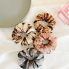 Autumn and winter warm mink hair leopard hair tie