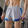 Sommer Marathon Lauf Doppel-schicht Atmungsaktiv Schnell trocknend Wicking Fitness Shorts