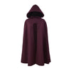 New Solid Color Mid-length Hooded Cape And Shawl Women