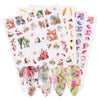 Japanese watercolor 3D nail stickers