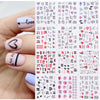 Hot Sale Love Lip Print Letter Nail Sticker