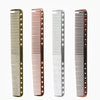 Space aluminum haircut comb high-grade metal comb