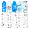 Japanese Three-dimensional 5D Embossed Nail Stickers