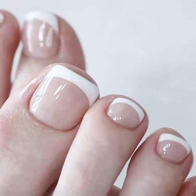 White French Toenail Wear In Summer