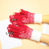 Thermal Gloves Women's Open Finger Touch Screen Fleece-lined