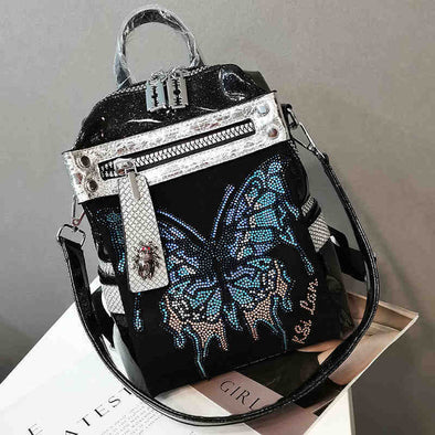 New Delicate Rhinestone Personality Butterfly Shoulder Bag