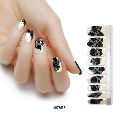 Perlglanz Nagellack Folie Nail Sticker