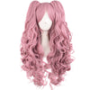 Big wave wig set double ponytail