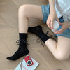 Women's Socks Mid-calf Strap Bow Thin Stockings