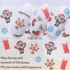 Explosion models Christmas series water transfer nail stickers nail stickers full stickers nail jewelry watermark stickers