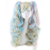 Colorful long curly wigs