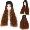 Hat wig one female wig female long hair natural fashion long curly hair big wave