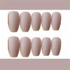 24 pieces of ballet khaki matte false nails