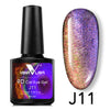 Venalisa 9D Gel Varnish Cat Eye Magic Chameleon Gel Varnish Nail Manicure Galaxy Starry Magnetic Multicolor 5 мл Гель-лак для нігтів