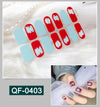 3D metal gradient nail stickers