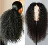 African explosive head black long curly hair chemical fiber high temperature silk wig cover