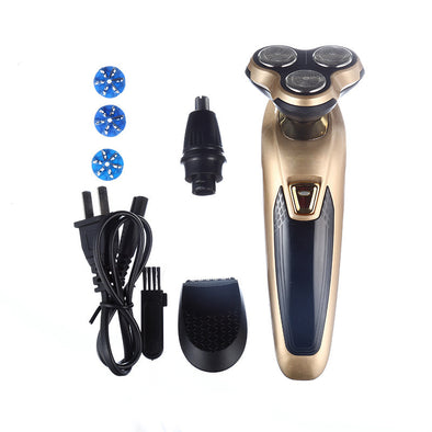 Three-cutter electric shaver