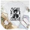 Halloween-T-Shirt mit Aufschrift „Seelensuche“