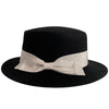 Bow Japanese Style British Style Western Style French Retro Flat-brimmed Cap