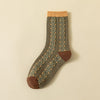 Langstapelige Baumwollsocken Herbst- und Winterdruck