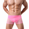 Nude Feel Comfortable Men's Stitching Thin Ice Silk Boxers