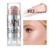 Рум'яна для щік Shimmer Blush Stick Face Makeup Highlighter Bronzer Contour Cream Стійкий макіяж обличчя Косметика