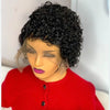 African small curly short curly black female hair