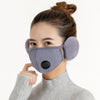 Women's cotton ear mask with breathing valve