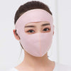 Summer ice silk breathable mask female sunscreen full face mask