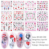 Fashion Ins Style Nail Applique Love Bear Red Lips Watermark Sticker Set