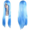 Anime wig, long straight hair