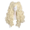 Big wave wig set double ponytail