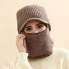 Thickened warm knitted woolen hat