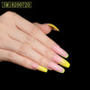 Yellow ballet shoes shape nail plate