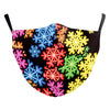 Snowflake Christmas Red Digital Printing Double-layer Dust Mask