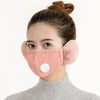 Women's cotton ear mask with breathing valve