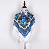 Ethnic Style Tassel Flowers Printed Scarf Embroidered Shawl