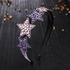 Korean Style Five-pointed Star Headband Czech Drill Headdress