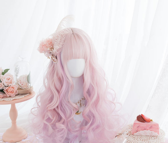 Harajuku Cute Girl Cute Wig Female Long Curly Hair