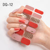 Net red nail stickers