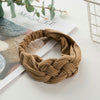 Cross headband knitted headband